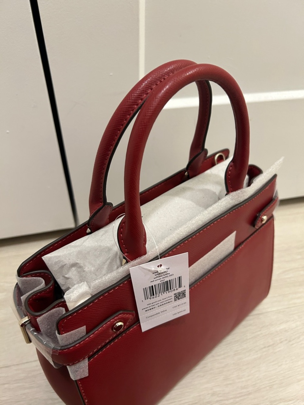 Kate Spade (NWT) Staci Medium Satchel in Red Curran - Picture 10 of 10